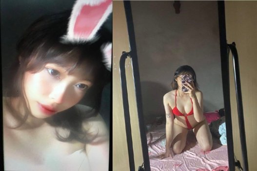 Yêu với cô gái trên giường đến lửa lòng mặc bikini đỏ gợi tình